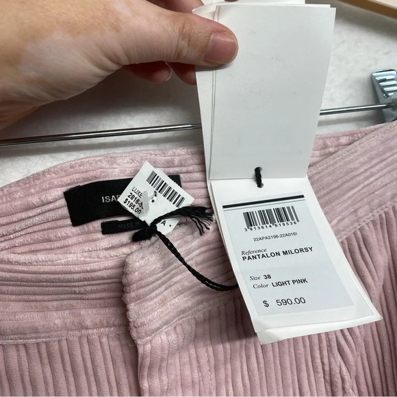 Isabel Marant SUIT SET Pink Corduroy 38 Milorsy Pant Malyake Jacket Blazer NWT - Picture 11 of 16